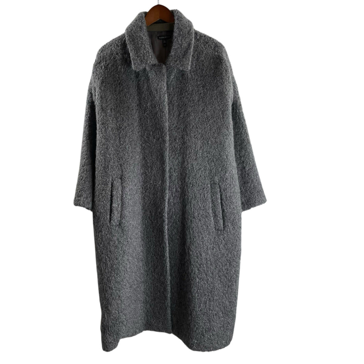 EILEEN FISHER Size MEDIUM Gray COAT