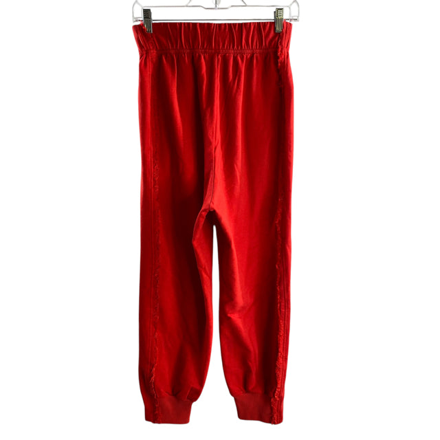 FP MOVEMENT Size X-SMALL Red Frayed Edge Cotton Blend ACTIVE PANT
