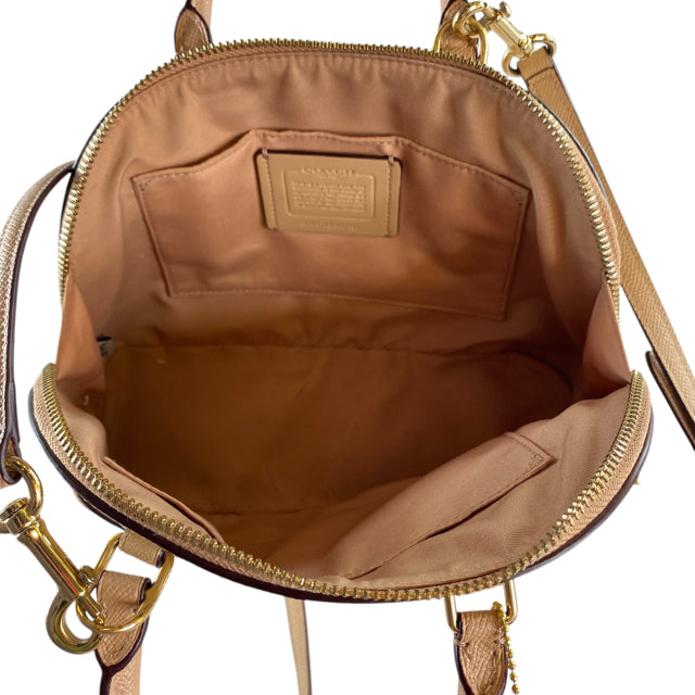 COACH Tan Pebble Leather Cross Body PURSE