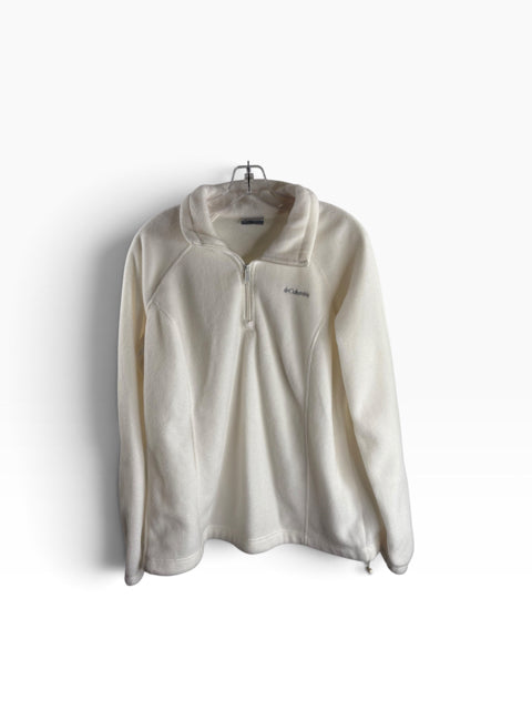 COLUMBIA Size X-LARGE Cream 1975 Signature Line Polyester FLEECE