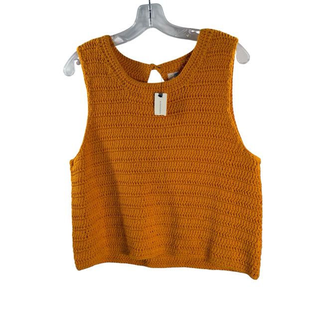 MOTH Size MED Gold Sleeveless Sweaterknit NWT SWEATER