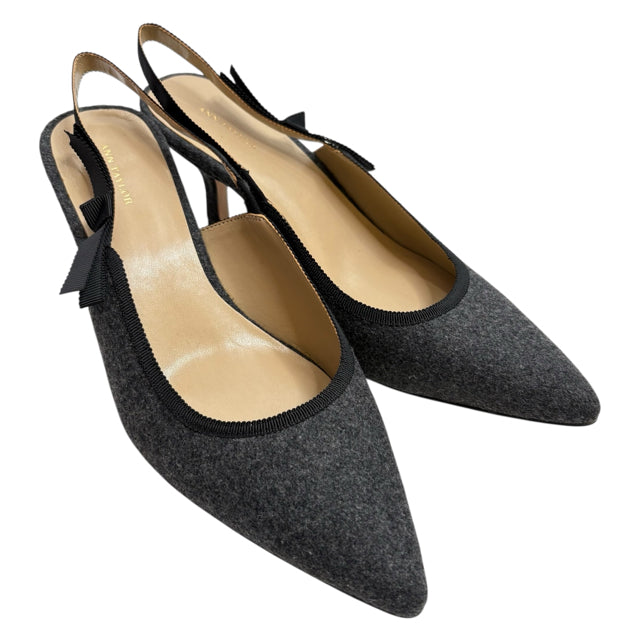 ANN T Size 9 1/2 Gray Sling Flannel NWT SHOE
