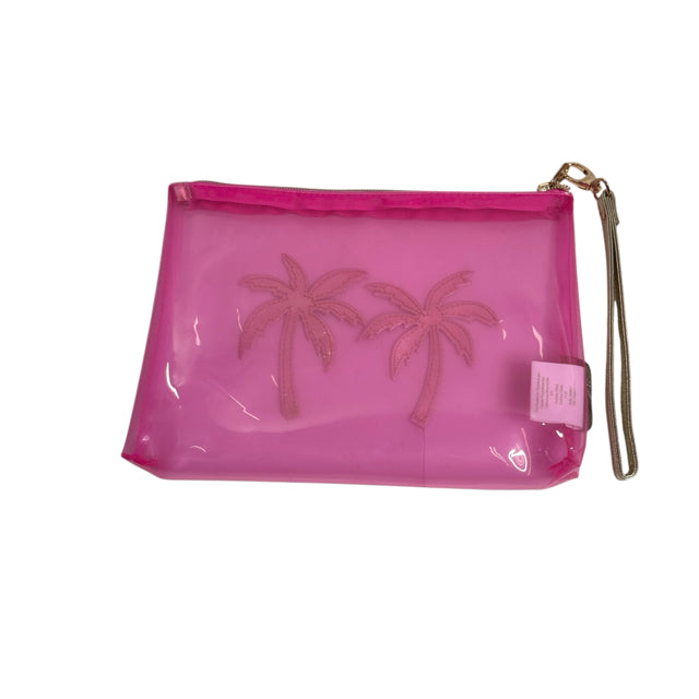 LILLY PULITZER Pink/Gold Vinyl NWOT COSMETIC CASE