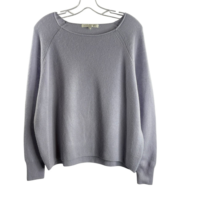 NAKED CASHMERE Size SMALL Light Blue Long Sleeve Loose Weave SWEATER