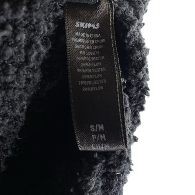 SKIMS Size SMALL/MEDIUM Black Drawstring Joggers Polyester Blend PANTS