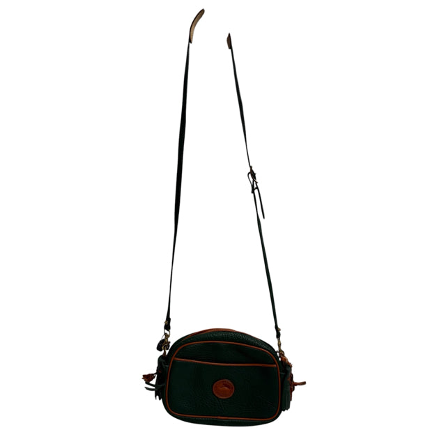 DOONEY & BOURKE Green/Brown Pebble Leather Cross Body PURSE