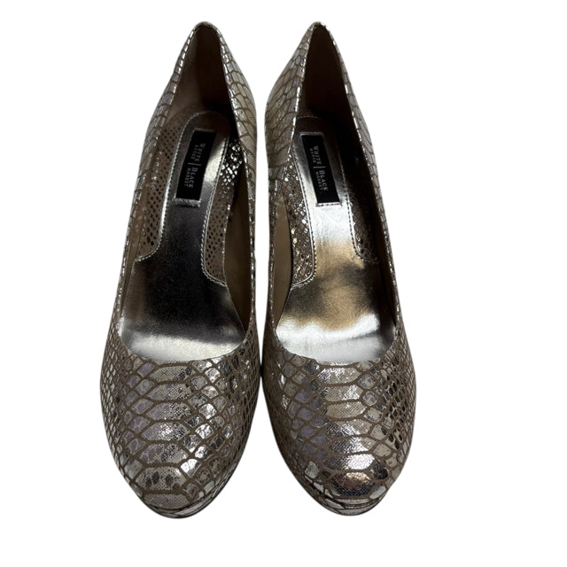 WHBM Size 9 1/2 Silver Platform Pump NWT SHOE