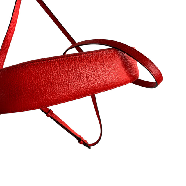 KATE SPADE Red Leather Double Handle NWOT PURSE