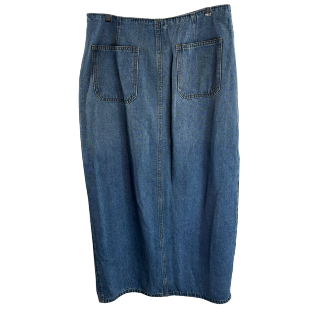 IDEM DITTO Size 10 Blue Knee Length Denim NWT SKIRT