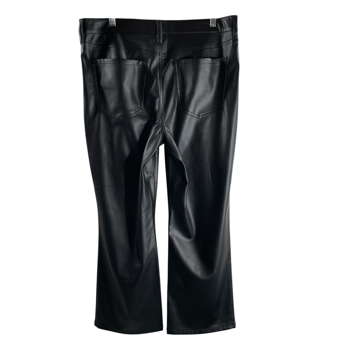 LIVERPOOL Size 14 Black Faux Leather PANTS