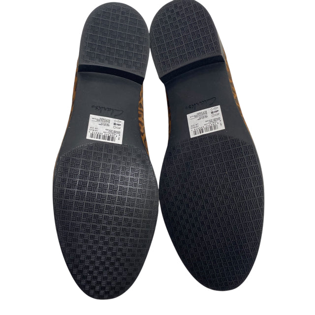 CLARKS Size 9 1/2 Tan/Brown Loafer Suede NWOT SHOE