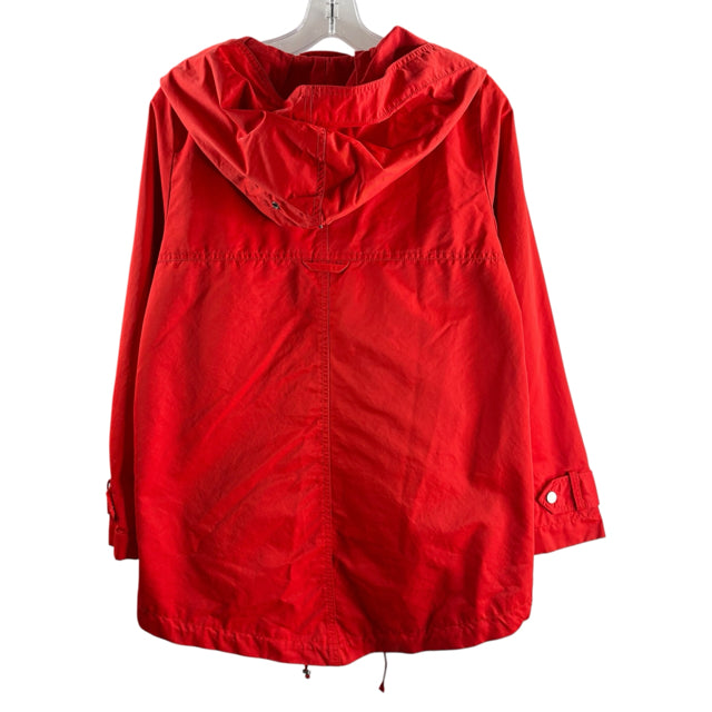 EILEEN FISHER Size SMALL Red Raincoat JACKET