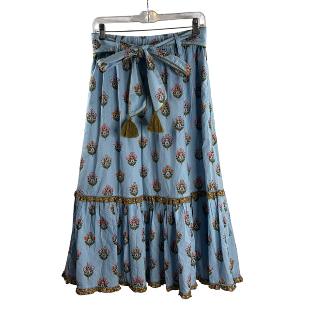 PRINTFRESH Size SMALL Blue/Green Print Full SKIRT