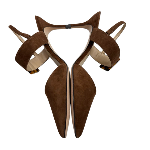 ANN T Size 9 Brown Sling Suede NWT SHOE