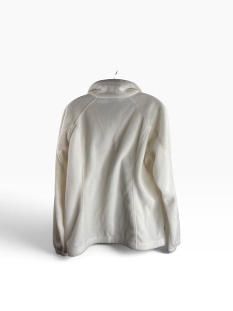 COLUMBIA Size X-LARGE Cream 1975 Signature Line Polyester FLEECE