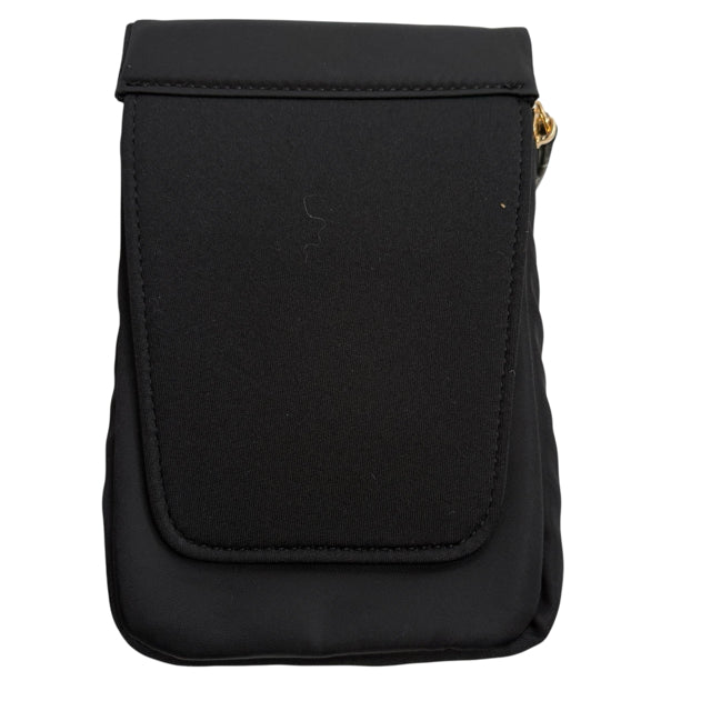 BOLSETTA Black/Clear Logo Clear Belt Bag NWOT PURSE