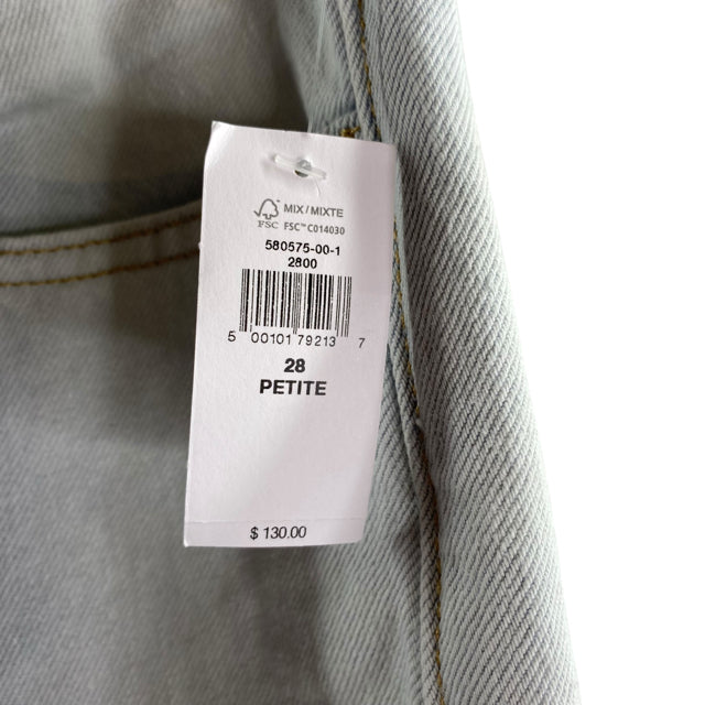 BANANA REPUBLIC Size 28 PETITE Light Blue Denim NWT JEANS
