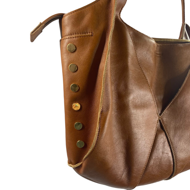 HAMMITT Chestnut Studs Leather XL PURSE
