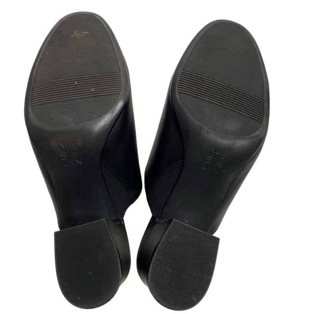 NATURALIZER Size 9 Black Mule Leather SHOE