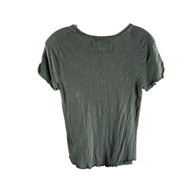 WE THE FREE Size MED Green SS Tee TOP