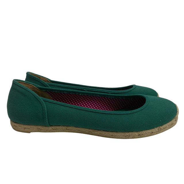 TALBOTS Size 10 Green Espadrille Canvas NWOT SHOE