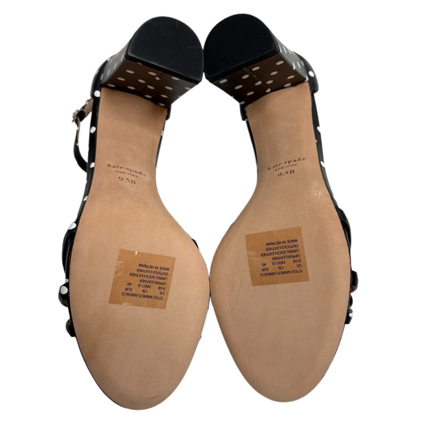 KATE SPADE Size 9 1/2 Black/White Sandal SHOE