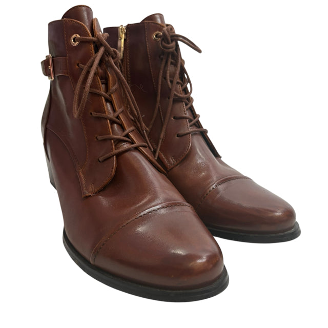 REGARDE LE CIEL Size 41 Brown Mid Calf Leather NWOT BOOT