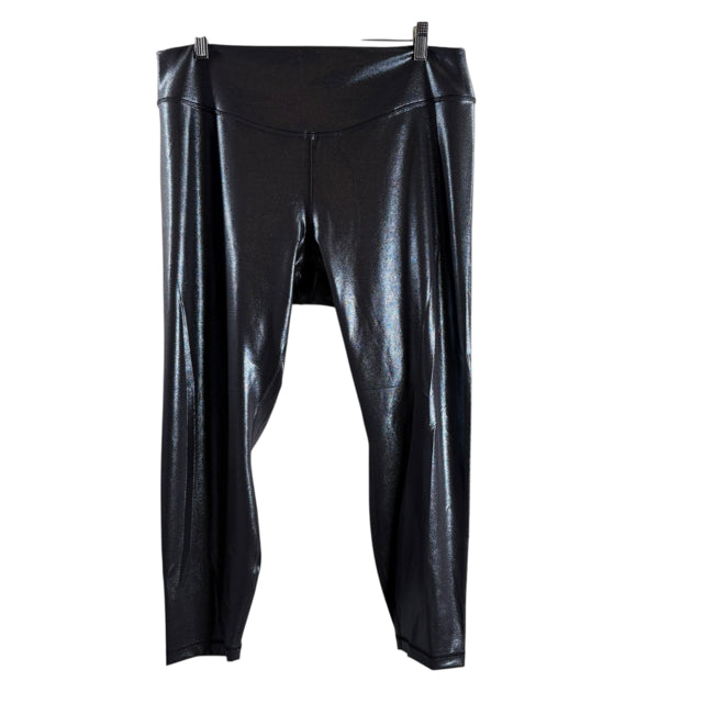 LULULEMON Size 16 Dark Blue Shimmer Leggings ACTIVE PANT