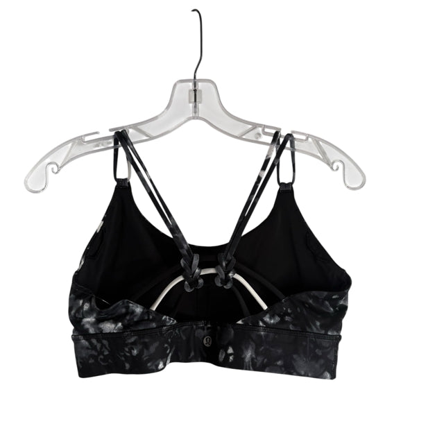 LULULEMON Size MED B/W/Gray Streaks ACTIVE TOP