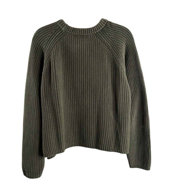 QUINCE Size LARGE Green Long Sleeve SWEATER