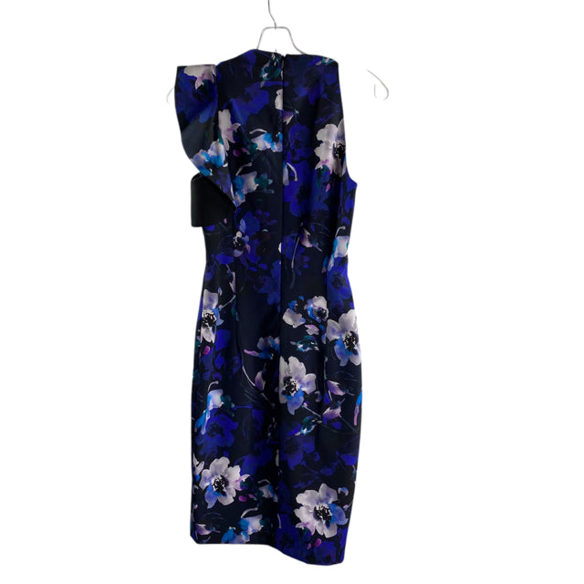 BLACK HALO Size 0 Black Floral Sleeveless Polyamide NWT DRESS
