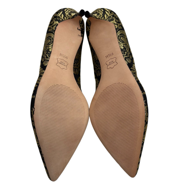 TALBOTS Size 9 1/2 Black/gold Low Pump NEW! SHOE