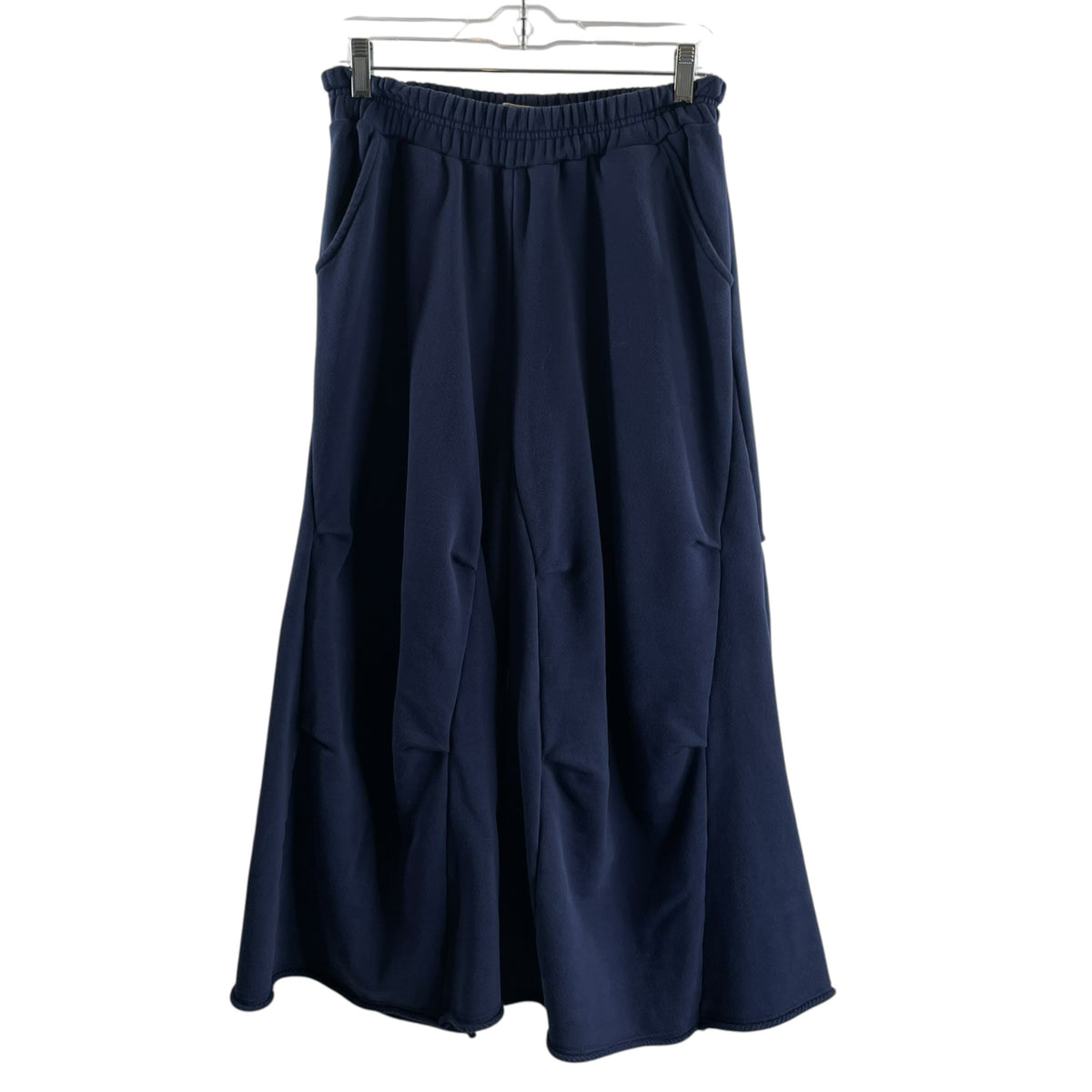 FREE-EST by FREE PEOPLE Size SMALL Navy Wide Leg Sweatpants PANTS