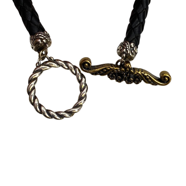 CAROLYN POLLACK Sterling Silver Black 17" NECKLACE