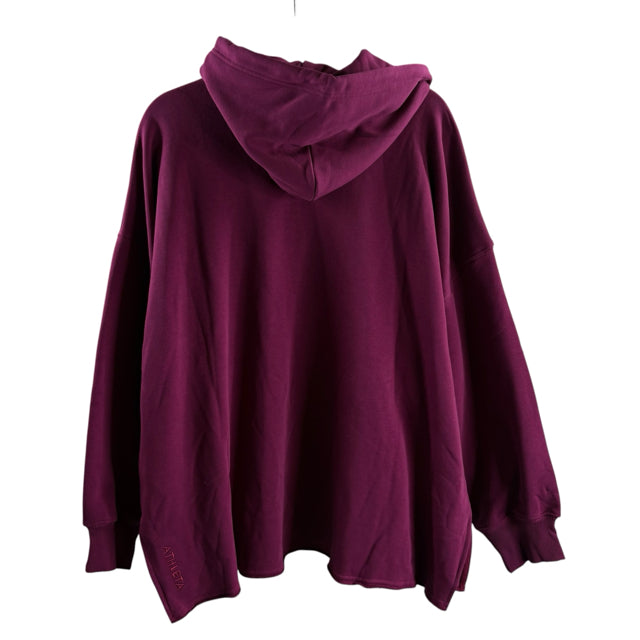 ATHLETA Size X-LARGE Raspberry Long Sleeve Hoodie NWT TOP