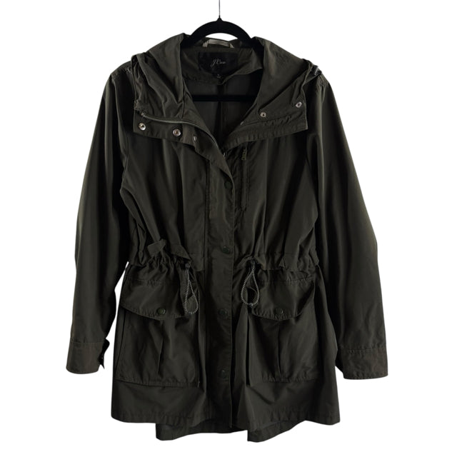 J CREW Size SMALL Olive Windbreaker JACKET
