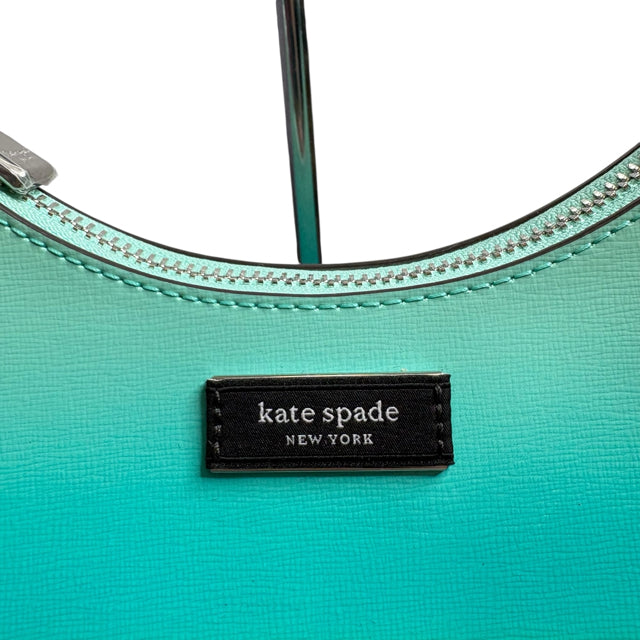 KATE SPADE Green/Blue Wash Leather Small Shoulder PURSE