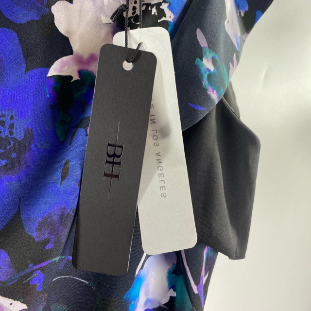 BLACK HALO Size 0 Black Floral Sleeveless Polyamide NWT DRESS
