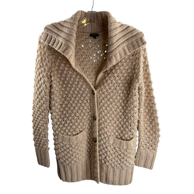 TALBOTS Size SMALL Shawl Collar Long Sleeve Cardigan Wool/Alpaca SWEATER