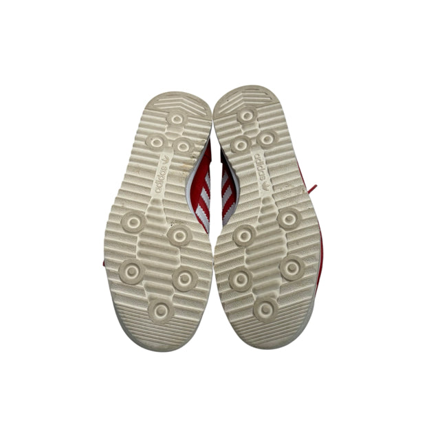 ADIDAS Size MEN'S 5 / WOMEN'S 6 Red/White Sneaker Suede SHOE