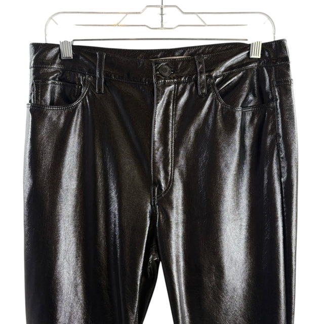 HUDSON Size 30 Black Patent PANTS
