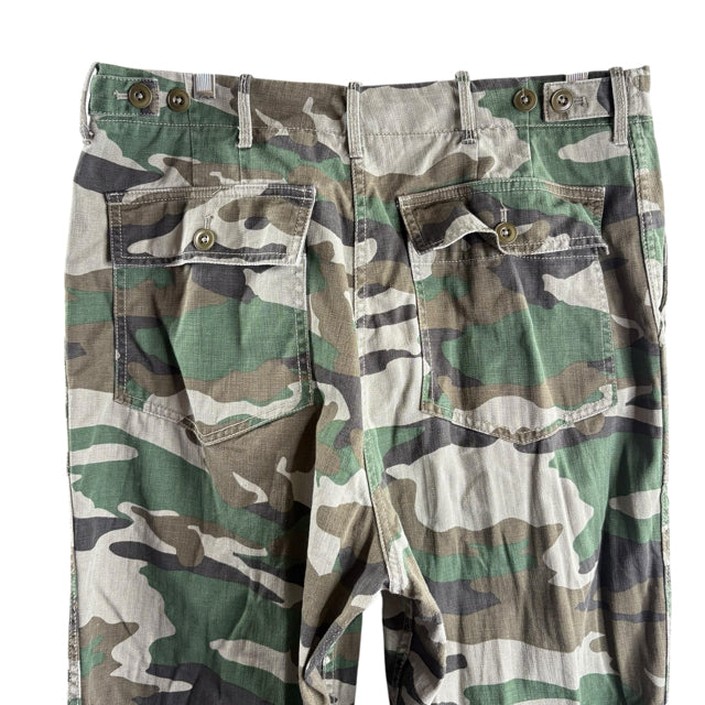 J CREW Size 14 Green Camo Cotton PANTS