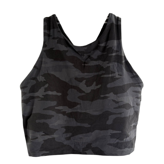 ATHLETA Size MEDIUM Gray Camo Sports Bra UNDER