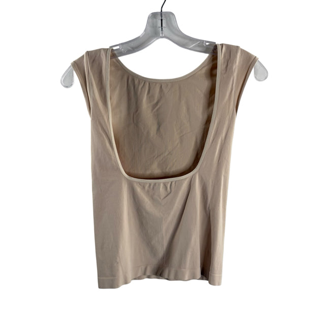 INTIMATELY FREE PEOPLE Size M/L Cream Cap Sleeve Nylon Blend NWT TOP