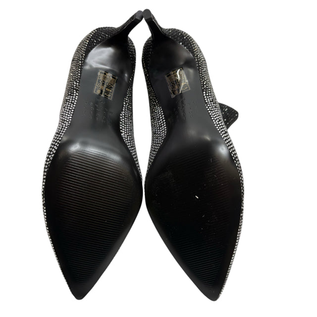 WHBM Size 9 1/2 Black/Silver Ankle Boot NWT SHOE