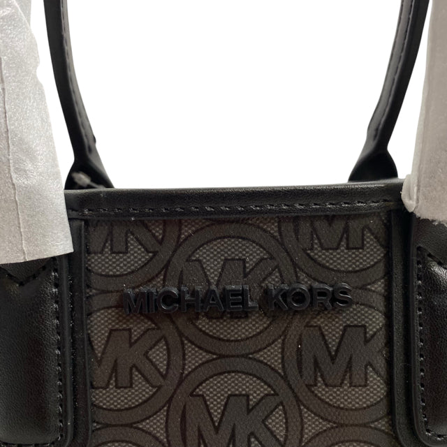 MICHAEL KORS Gray/Black Monogram Coated Canvas Handbag NWT PURSE
