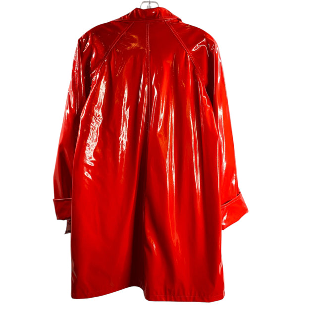 DENNIS BASSO Size X-SMALL Red Vinyl JACKET