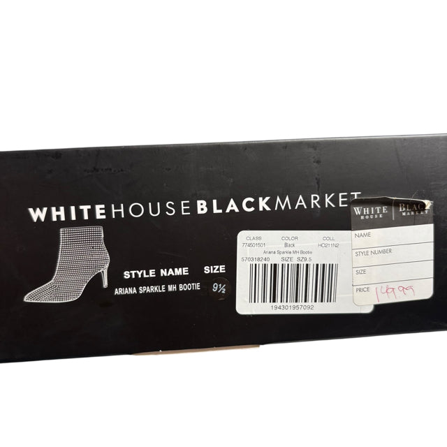 WHBM Size 9 1/2 Black/Silver Ankle Boot NWT SHOE