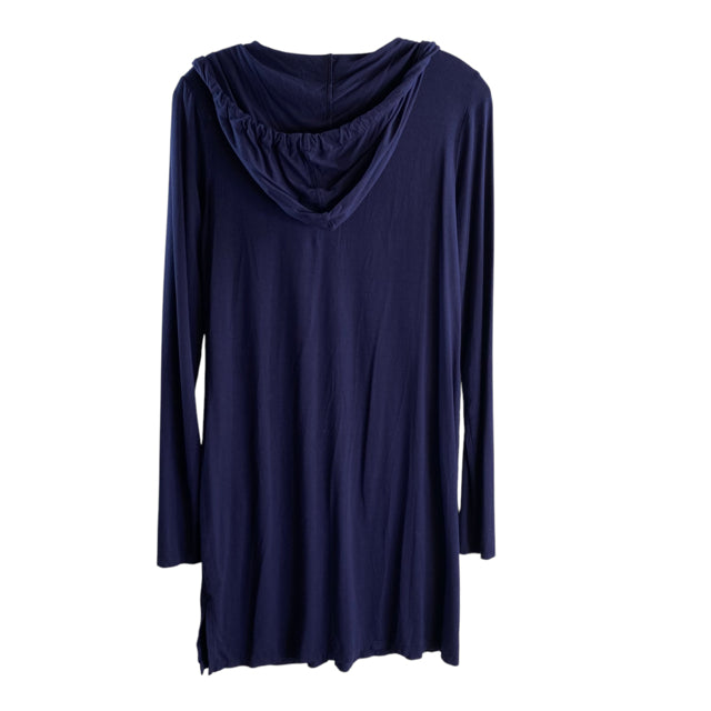 LILLY PULITZER Size SMALL Navy Tassels Long Sleeve Rayon Blend DRESS