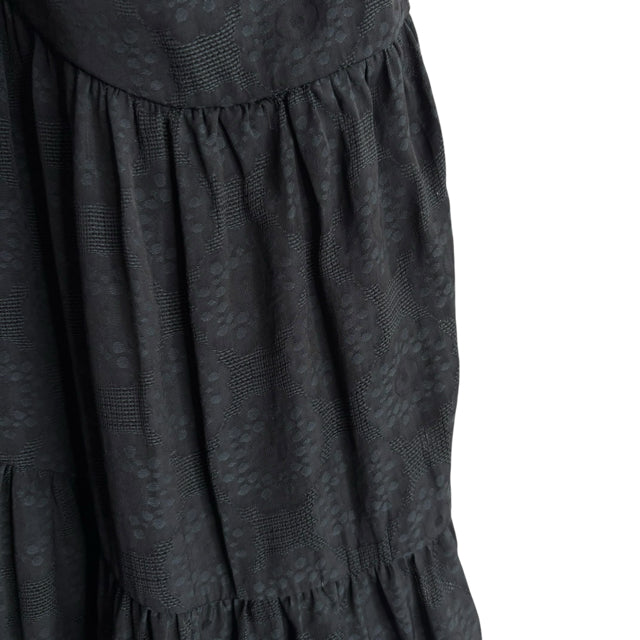 ANTHROPOLOGIE Size SMALL Black/Blue Tone-On Sleeveless Baby Doll Polyester TOP